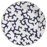 Sousplat Branco C/ Azul Coral Blue