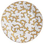 Sousplat Branco C/ Amarelo Coral Blue