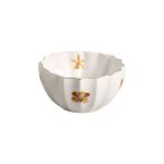 Conjunto 6 Bowls Com Filete Ouro Folhas Scalla