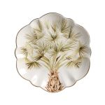 Conjunto 6 Pratos Raso Ø27cm Com Filete Ouro Scalla