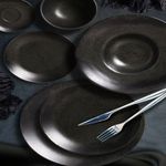 Sousplat Stone Black Ø34cm Scalla