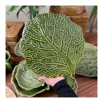 Tábua De Queijo Redonda Couve Verde Cristina Scalla