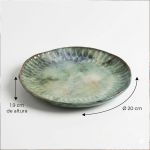 Conjunto 6 Pratos Sobremesa Oreon Green 20cm Scalla