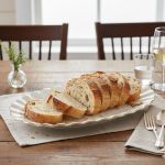 Travessa Grande Com Filete Ouro Folhas Agua de Coco Scalla