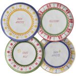 Conjunto 4 Pratos Rasos Ø27cm Summer Cerâmica Scalla