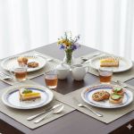 Conjunto 4 Pratos Sobremesa Ø20cm Summer Cerâmica Scalla