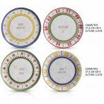 Conjunto 4 Pratos Rasos Ø27cm Summer Cerâmica Scalla