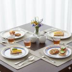 Conjunto 4 Pratos Sobremesa Ø20cm Summer Cerâmica Scalla