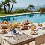 Conjunto 4 Xícaras Café com Pires Summer Cerâmica Scalla