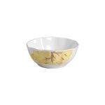 Conjunto 6 Bowl Filete Ouro Ipê Amarelo Cerâmica Scalla