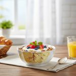 Conjunto 6 Bowl Filete Ouro Ipê Amarelo Cerâmica Scalla