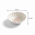 Conjunto 6 Bowl Relevo Vó Dulce Cerâmica Scalla