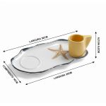 Conjunto 6 Jogos de Lanche Atlântica Cerâmica Scalla