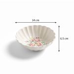 Conjunto 6 Bowl Relevo Vó Dulce Cerâmica Scalla