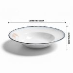 Prato Massa Risoto Atlântica Cerâmica Scalla