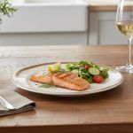 Conjunto 6 Prato Raso Ø27cm Bege Amassada Cerâmica Scalla