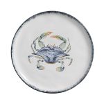 Conjunto 6 Prato Raso Ø27cm Caranguejo Atlântica Scalla