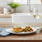 Conjunto 6 Prato Raso Ø27cm Caranguejo Atlântica Scalla