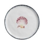 Conjunto 6 Prato Raso Ø27cm Concha Atlântica Scalla