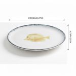 Conjunto 6 Prato Raso Ø27cm Liso Atlântica Scalla