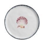 Conjunto 6 Prato Raso Ø27cm Concha Atlântica Scalla