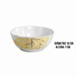 Conjunto 6 Bowl Filete Ouro Ipê Amarelo Cerâmica Scalla