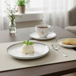 Conjunto 6 Prato Sobremesa Estrela Atlântica Scalla