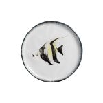 Conjunto 6 Prato Sobremesa Liso Atlântica Cerâmica Scalla