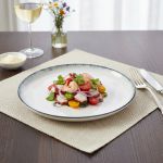 Conjunto 6 Prato Sobremesa Polvo Atlântica Cerâmica Scalla