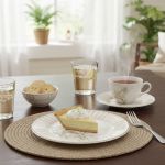 Conjunto 6 Prato Sobremesa Vintage Palms Cerâmica Scalla