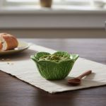 Conjunto 6 Mini Bowls Couve Verde Cerâmica Scalla