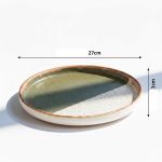 Conjunto 6 Pratos Raso 27cm Colors Verde Cerâmica Scalla