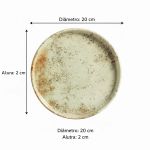 Conjunto 6 Pratos Sobremesa 20cm Aspen Verde Scalla