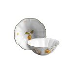 Conjunto 6 Bowls Cereal Branco Toscana Cerâmica Scalla