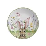 Conjunto 6 Pratos Sobremesa Ø20cm Páscoa Campo e Flores