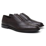 Sapato Masculino Brogue Café