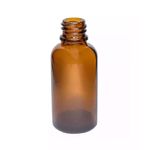 FRASCO DE VIDRO ÂMBAR ROSCA 18MM 30ML