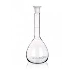 BALÃO VOLUMÉTRICO VIDRO BOROSSILICATO 250ML COM ROLHA POLIETILENO
