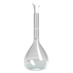 BALÃO VOLUMÉTRICO VIDRO BOROSSILICATO 100ML COM ROLHA POLIETILENO