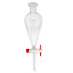FUNIL SQUIBB VIDRO BOROSSILICATO TORNEIRA PTFE