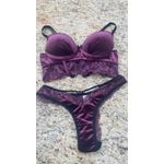 CONJUNTO DE VELUDO ROXO