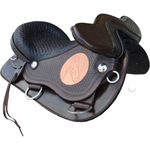 ARREIO MULADEIRO S CHAPA INOX CASCO MARROM