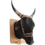 CABEÇA DE BOI EMPALHADA G (PORTA BEBIDA)