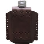 PORTA WHISKY PEQUENO DE COURO VIDRO MULADEIRO