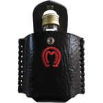 PORTA WHISKY PEQUENO DE COURO VIDRO MANGALARGA