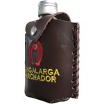 PORTA WHISKY PEQUENO DE COURO VIDRO MANGALARGA MACHADOR