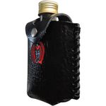 PORTA WHISKY PEQUENO DE COURO VIDRO MANGALARGA