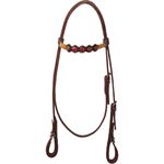 CABEÇADA MANGALARGA LB 5 APLIQUES MARROM