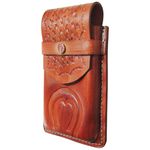 CAPA DE COURO P/CELULAR APLIQUE HD HAVANA