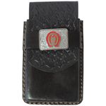 CAPA DE COURO P/CELULAR APLIQUE HD PRETA